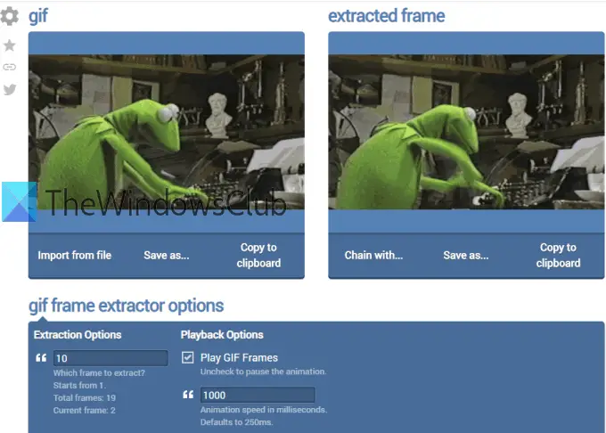 How to extract frames from animated GIF Images